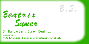 beatrix sumer business card
